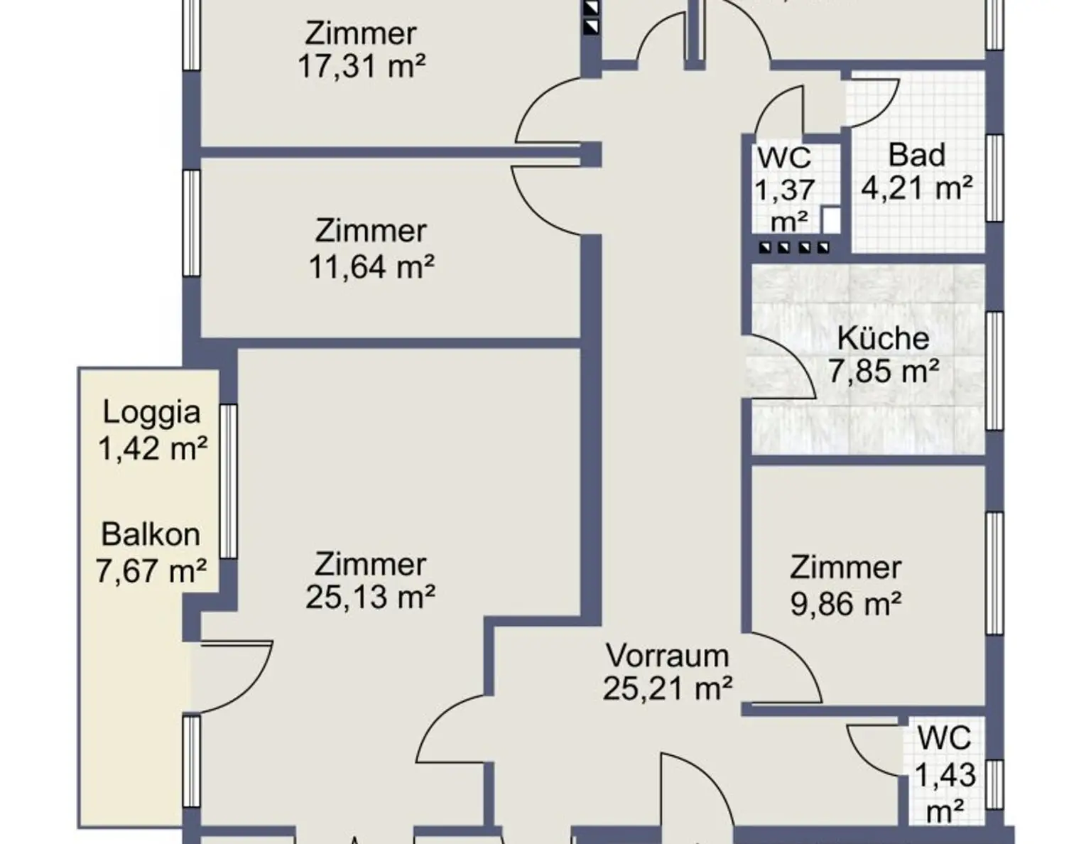 Geräumige 6-Zimmer-Wohnung mit Balkon Nähe NAWI