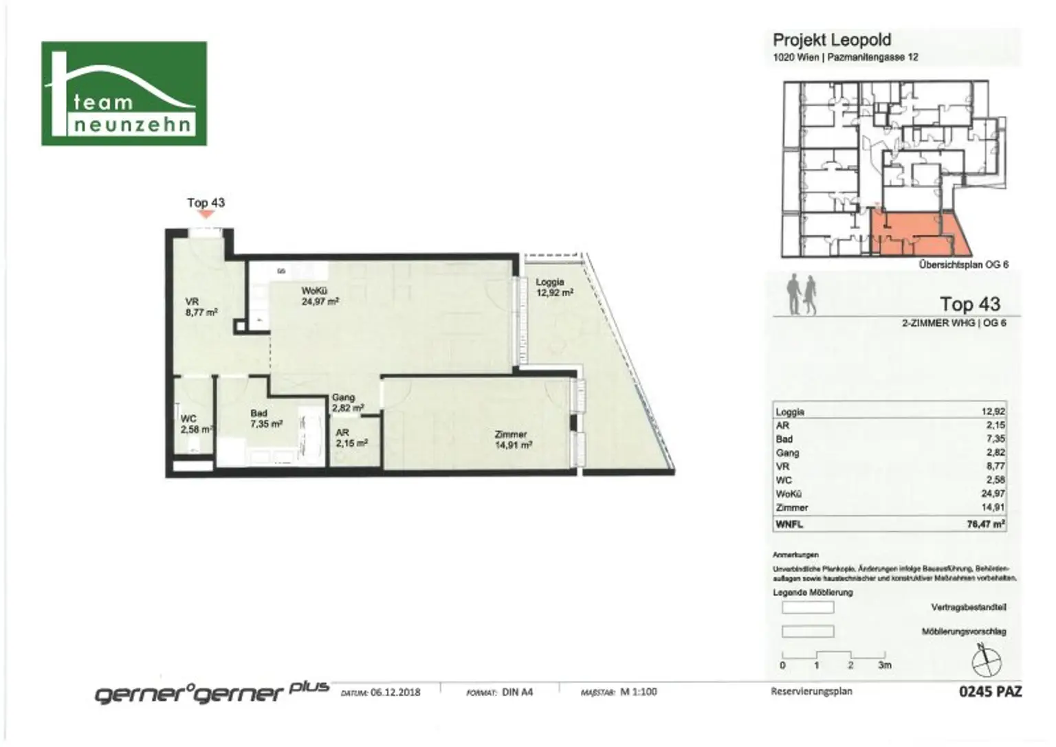 Exklusives Wohngefühl im Herzen des 2. Bezirks: 2-Zimmer Wohnung inkl. Loggia!