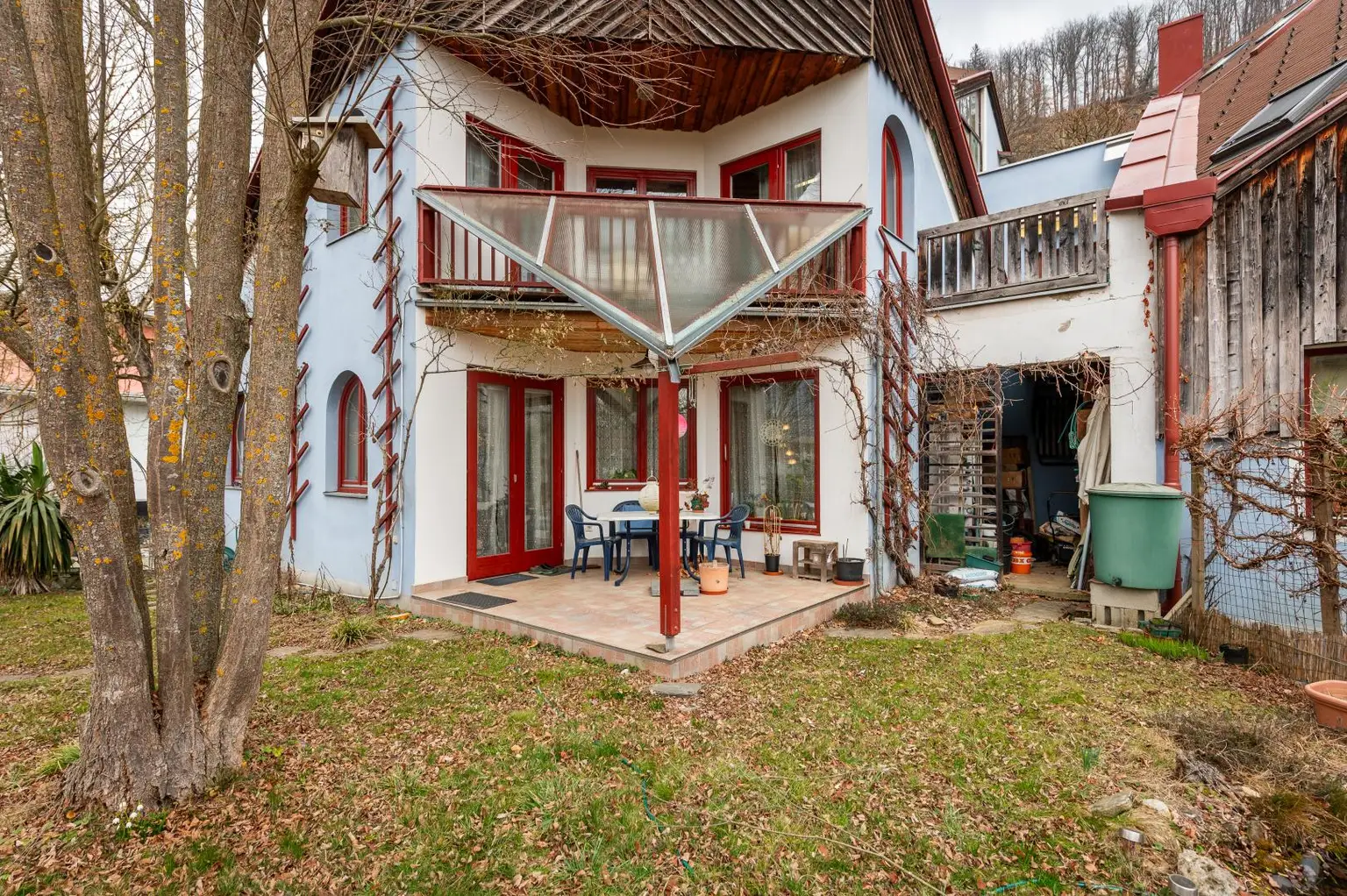 Überdachte Terrasse