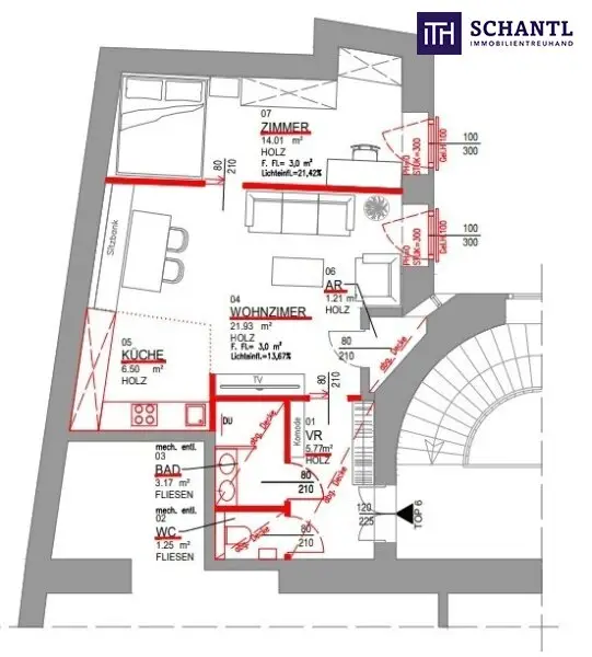 ++ PASSAUER PLATZ ++ Perfekte Innenstadtwohnung in absolut ruhiger Lage