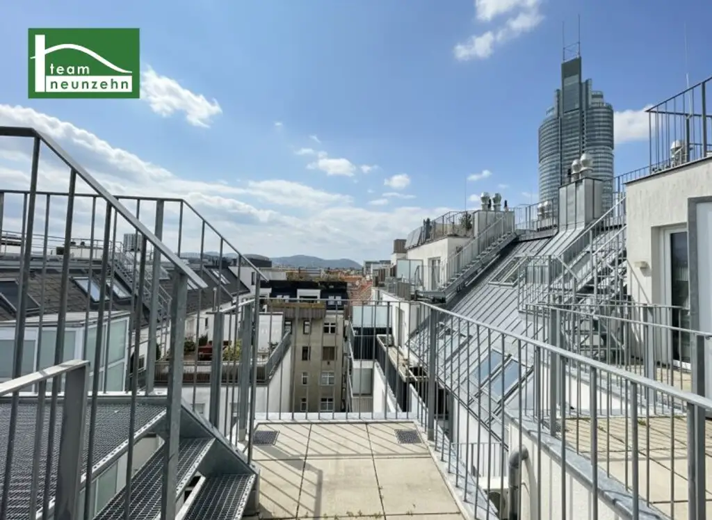 Klimatisierte Maisonette mit Dachterrasse in top Lage nahe U6, Millennium City und Donau! WG-geeignet - JETZT ANFRAGEN