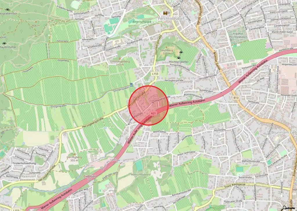 Baugrund mit 1051 m² in Perchtoldsdorf