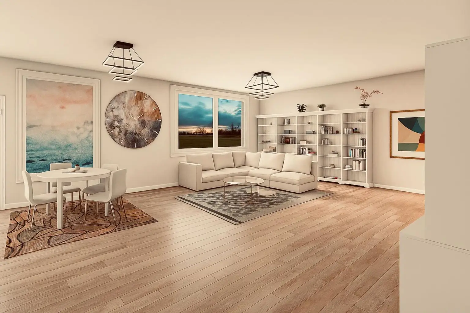Best  Lage St.Peter:  Barrierefreie großzügige Erdgeschoss  Wohnung 129m² Wohnfläche + Atrium Garten + 2 Terrassen 65m²