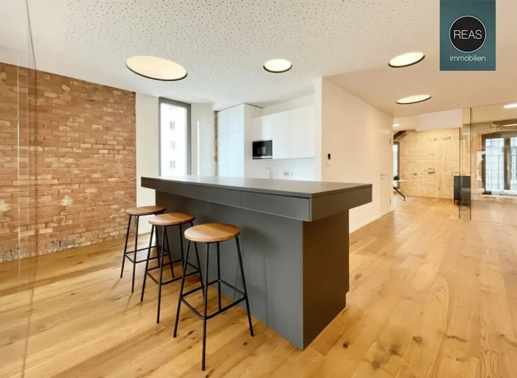 Loft mit hochwertgier Ausstattung in ehem. Kornspeicher der Brotfabrik Wien! Stellplatz verfügbar!