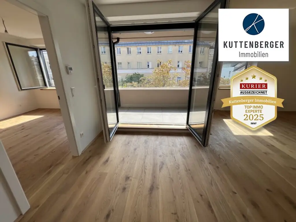 *Superprojekt: ''Über den Baumwipfeln" Top 44 Erstklassige 2-Zimmer Loggia - Wohnung + TRAUMHAFTE SÜDAUSRICHTUNG mit Blick auf die Kastanienbäume