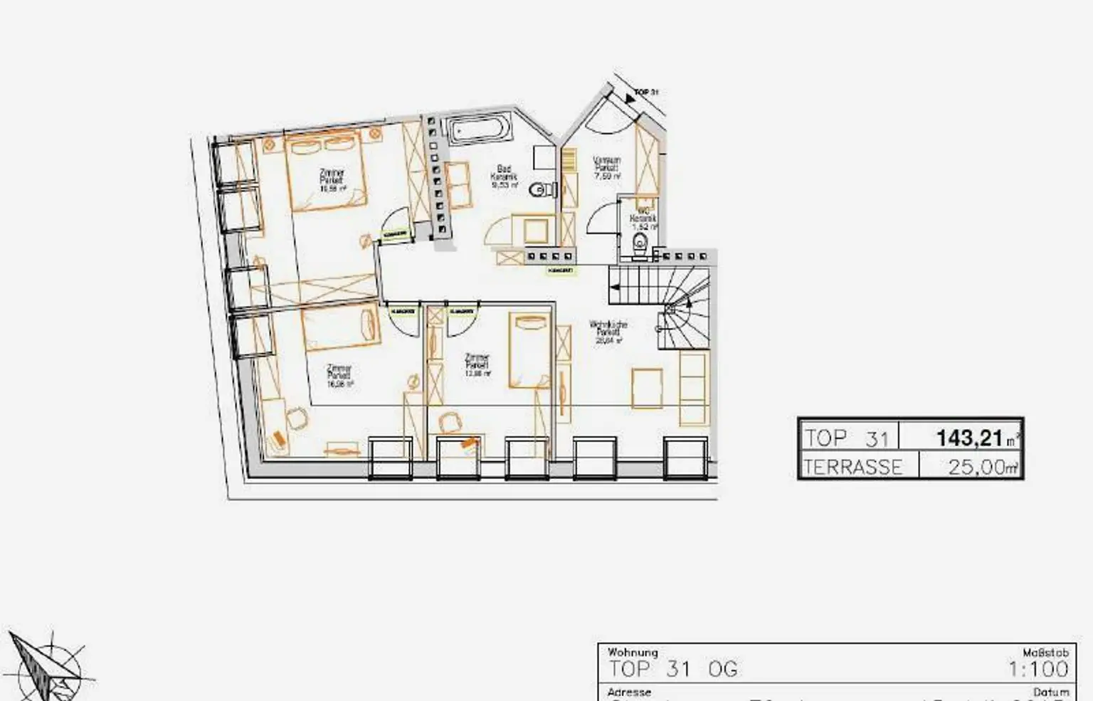 Staudgasse Obj.3341 Plan UG