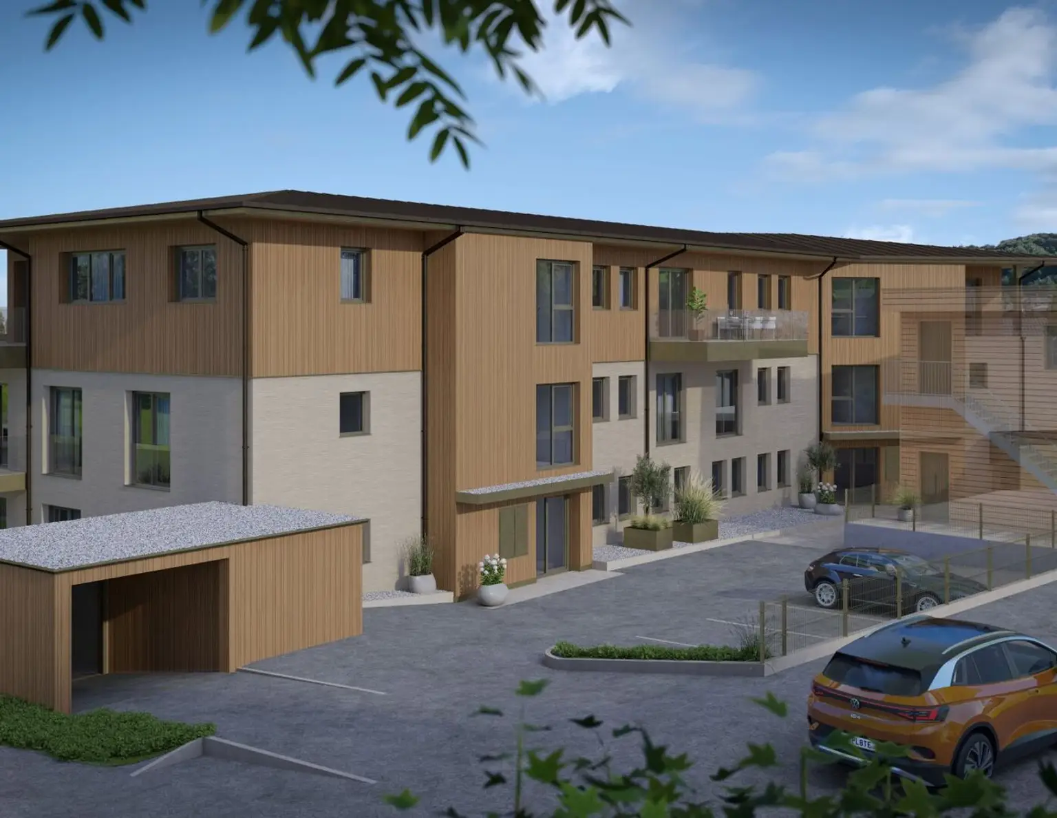 Moderne 2-Zimmer-Wohnung in Mattsee: Erstbezug mit Balkon und Seezugang
