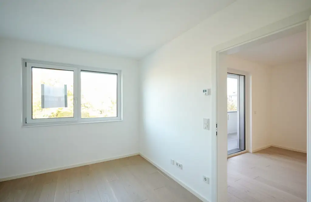 ERSTBEZUG!  4-Zimmer-Wohnung mit Balkon und Parkblick nahe der Donau!