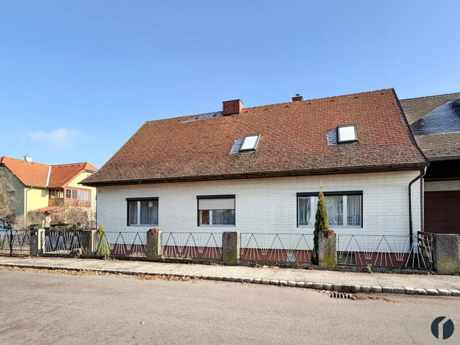 Straßenansicht vom Haus