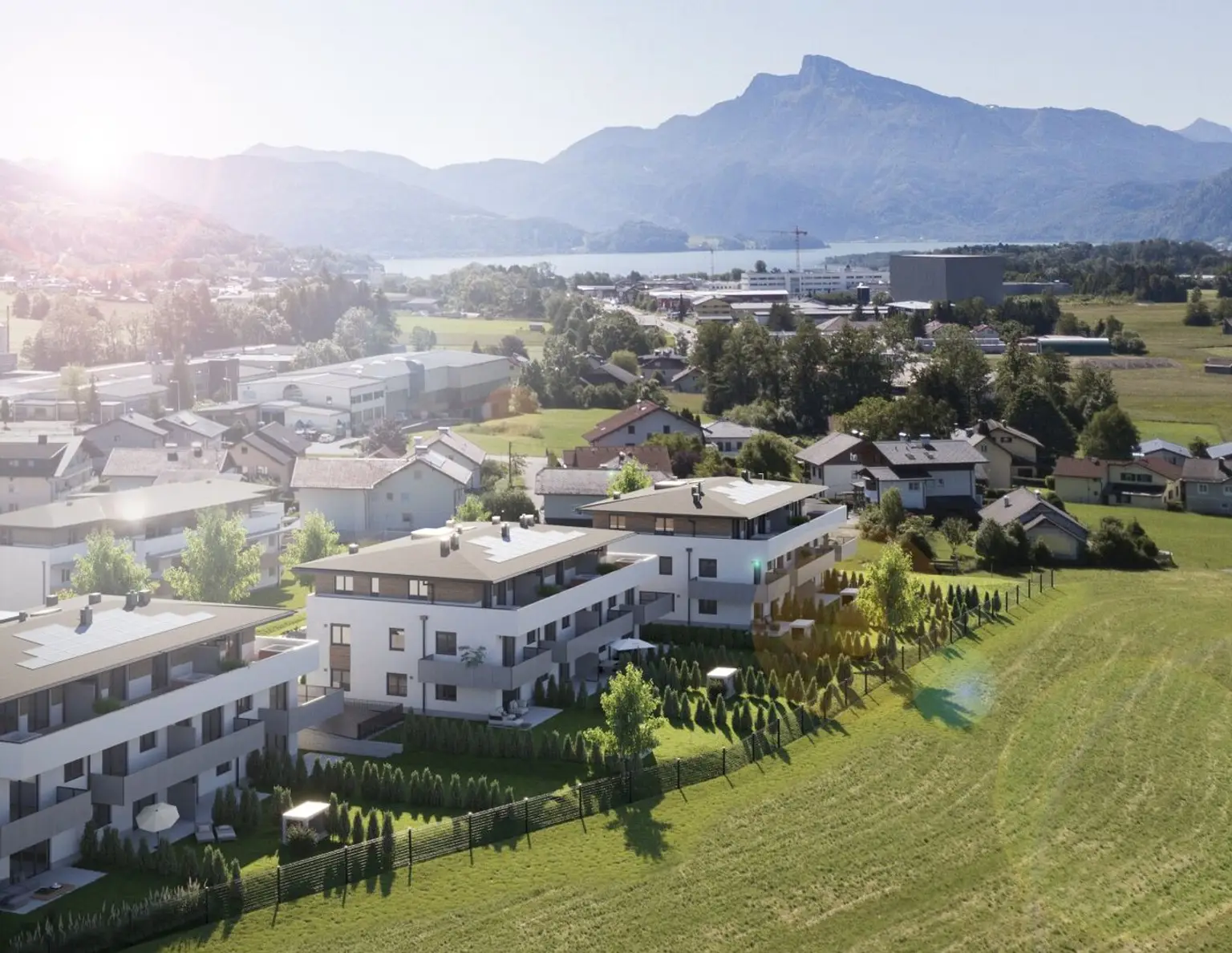 Traumhafte 3 Zimmer Dachgeschoss Wohnung mit XL Balkon in Mondsee