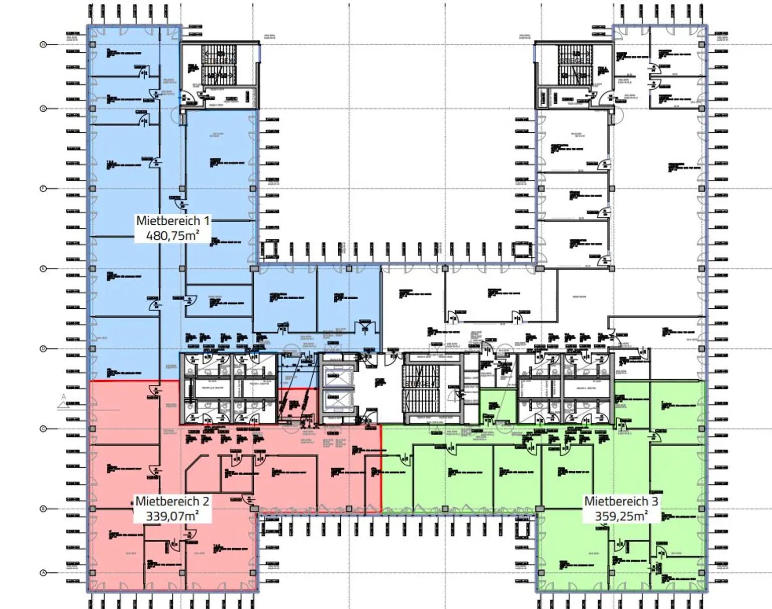1120 Wien, EUROPLAZA 2 ca. 1179 m² (teilbar) 3.OG