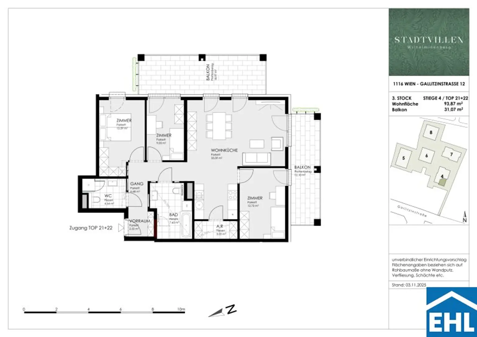 Privatresidenzen in Parkvillen