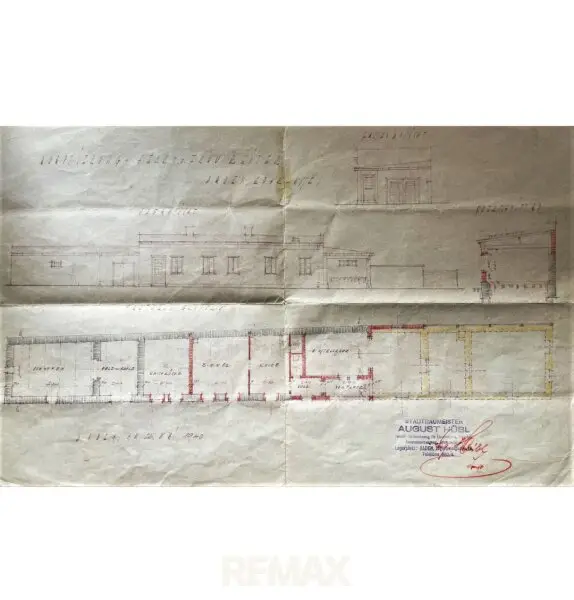 Originalplan Nebengebäude
