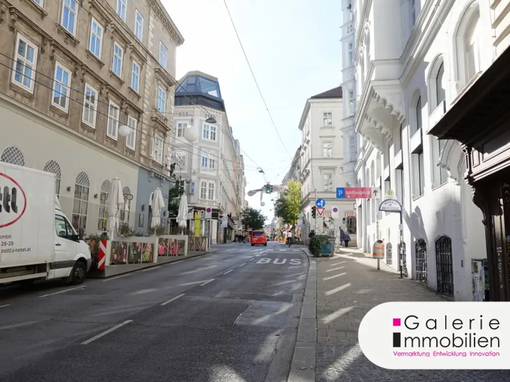 113m² Geschäftslokal/ Atelier mit Galerie an werbewirksamer Lage in Neubau !