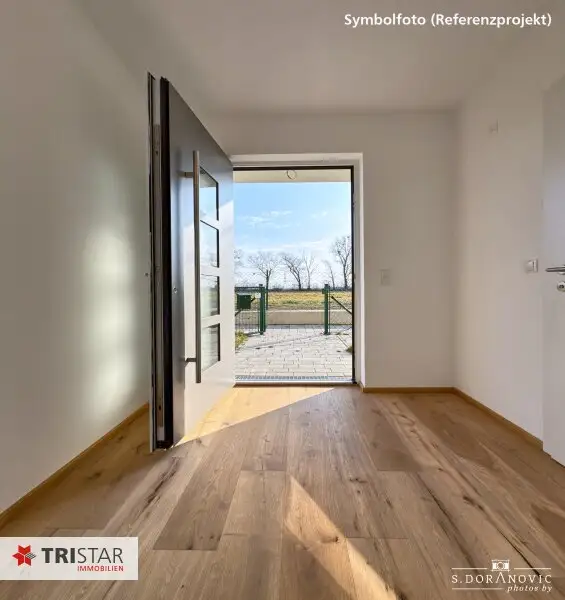 NEU • FAMILIENTRAUM • 4 HÄUSER • GARTEN • TERRASSE • PKW-STELLPLÄTZE • NÄHE LOBAU • LUFTWÄRMEPUMPE • 1220 WIEN