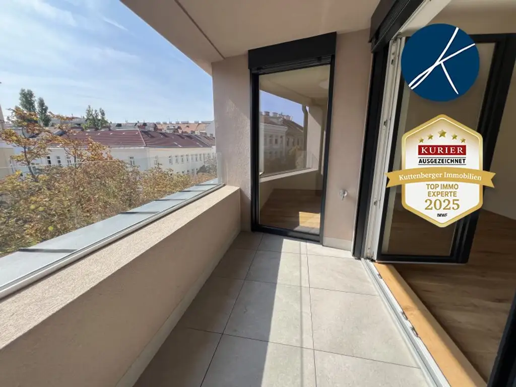 *Superprojekt: ''Über den Baumwipfeln" Top 44 Erstklassige 2-Zimmer Loggia-Wohnung + TRAUMHAFTE SÜDAUSRICHTUNG mit Blick auf die Kastanienbäume