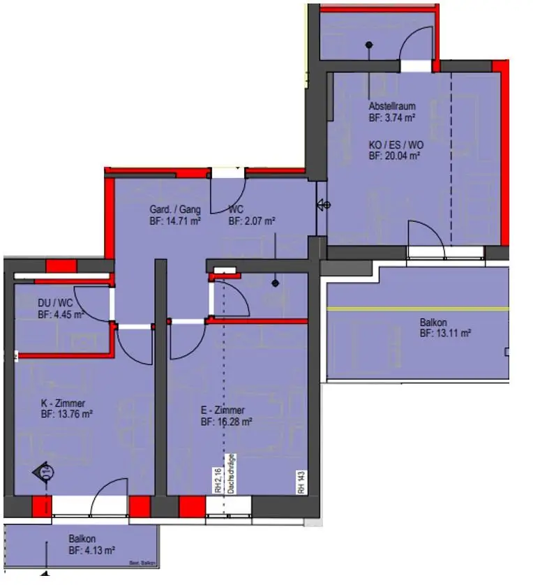 Mehr als ein Zuhause - 3-Zimmer Wohnung mit 2 Balkonen - Top 17