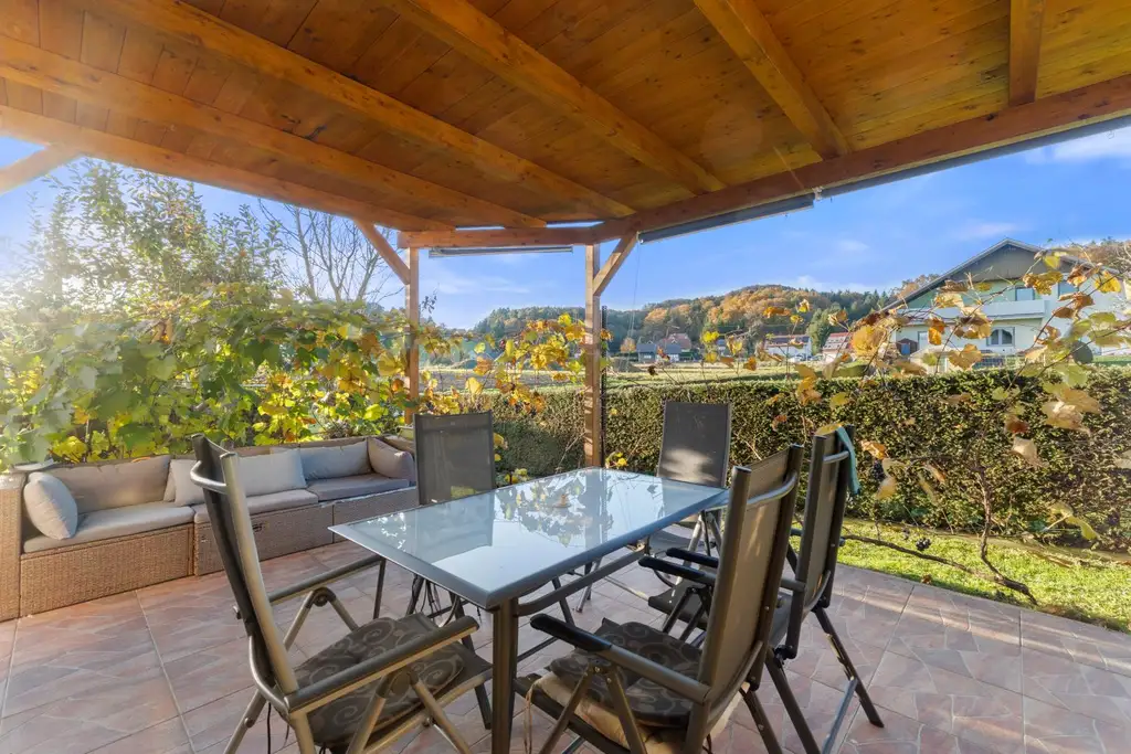 Stilvolles Eigenheim in sonniger Siedlungslage am Rande von Heimschuh