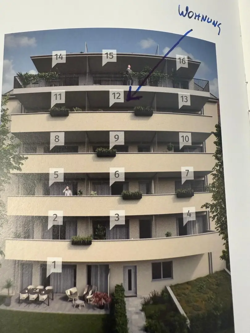 Singel oder Pärchenwohnung Stadtzentrum mit  80 m2 Garten, 11 m2 Terasse TG Platz-ERSTBEZUG