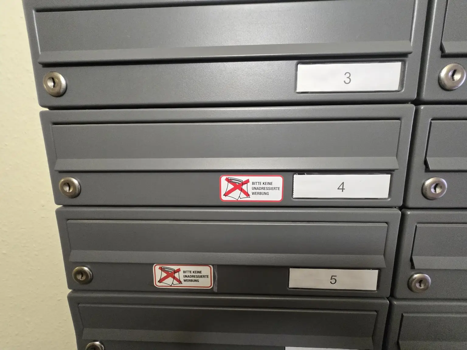 Brieffach für Postsendungen