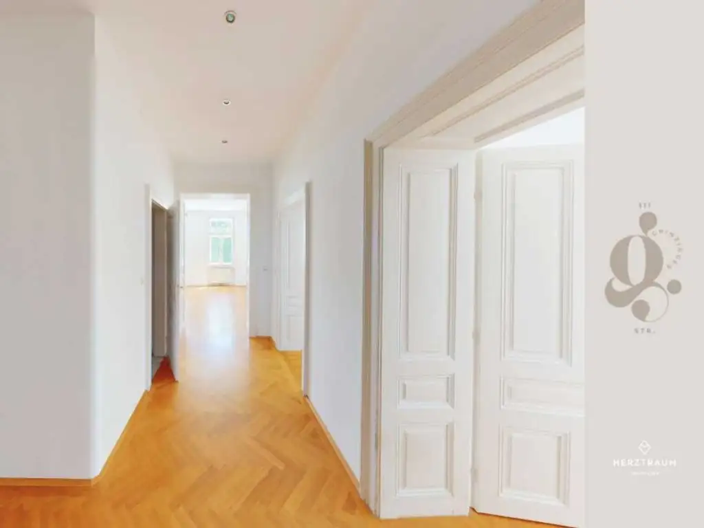 Wiener Altbaucharme mit Weitblick – Großzügige 124 m² Erkerwohnung im 19. Bezirk – PROVISIONSFREI