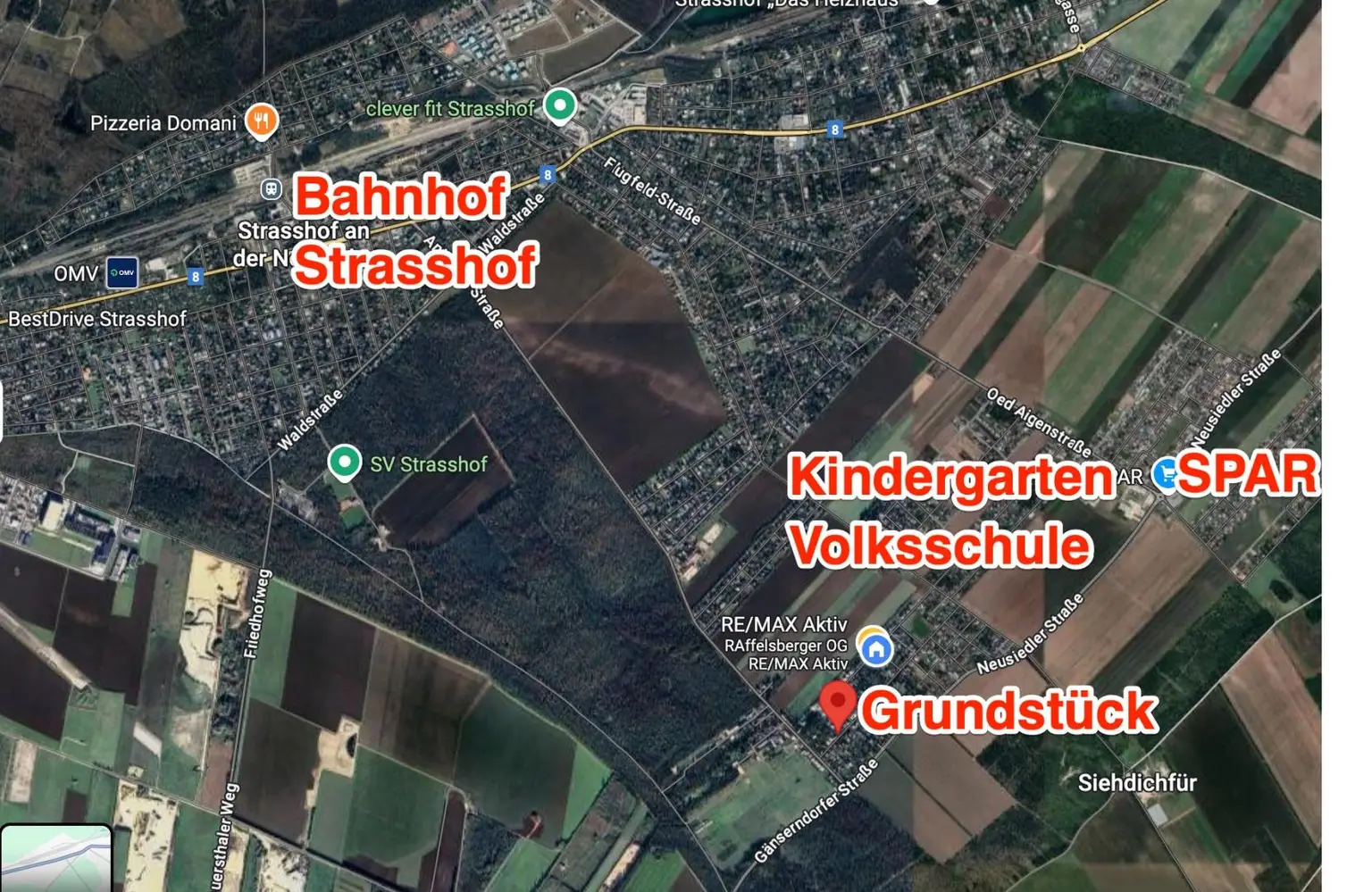 AUFGESCHLOSSEN! ANGESCHLOSSEN! GRUNDSTÜCK - Gänserndorf Süd