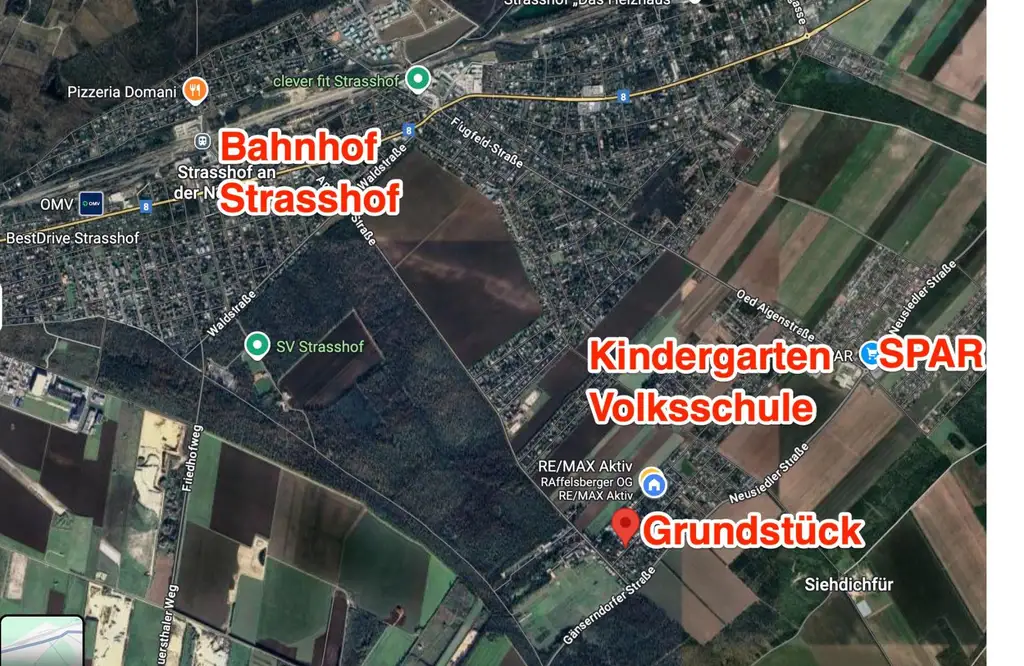 AUFGESCHLOSSEN! ANGESCHLOSSEN! GRUNDSTÜCK - Gänserndorf Süd