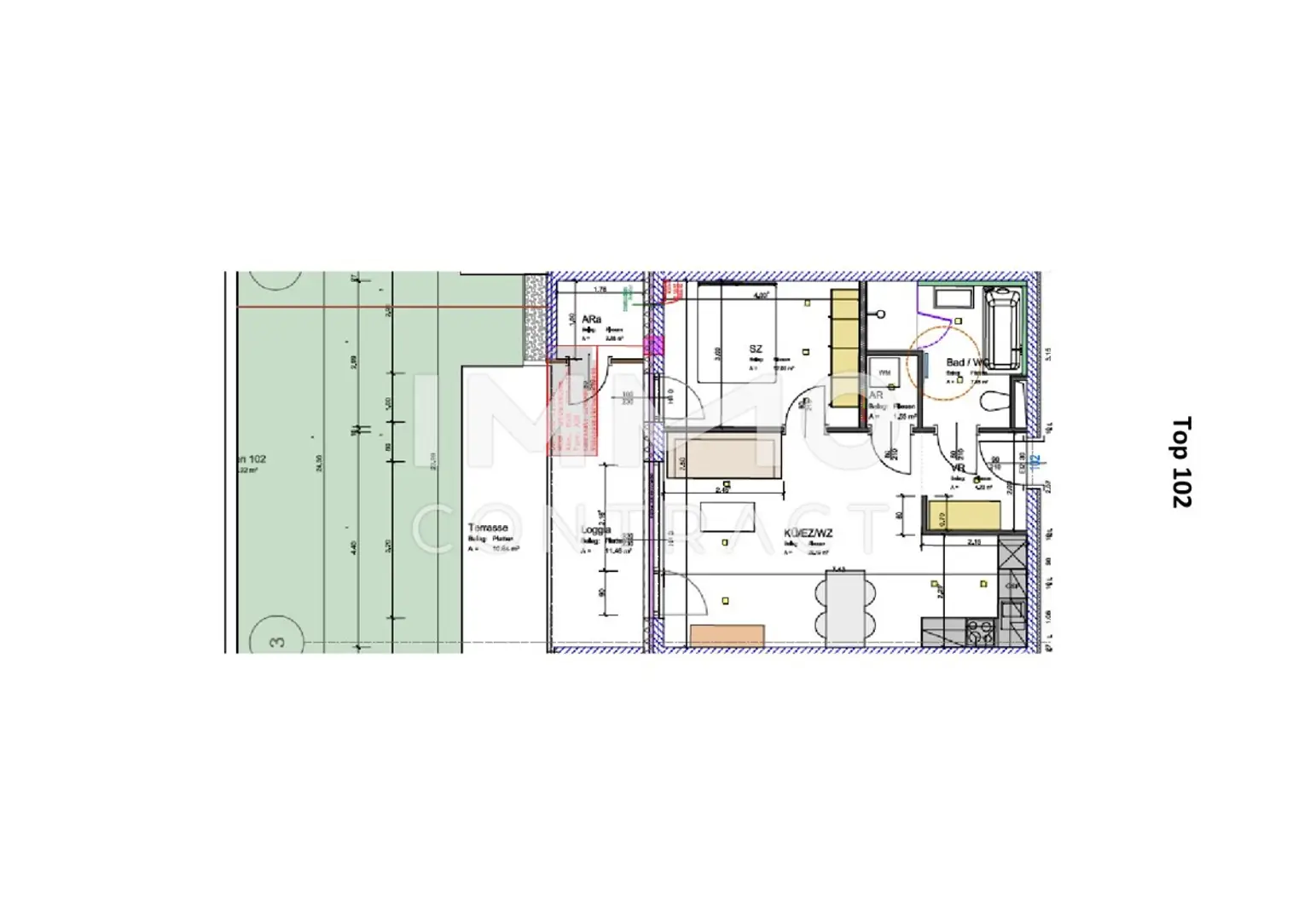 Ideale 2-Zimmer Gartenwohnung mit Tiefgarage und Parkplatz