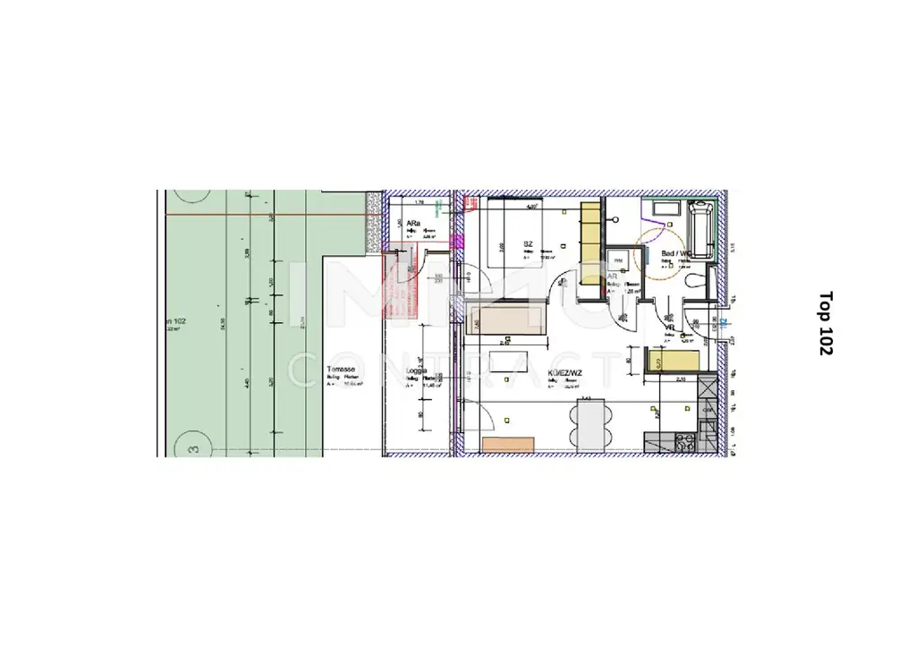Ideale 2-Zimmer Gartenwohnung mit Tiefgarage und Parkplatz
