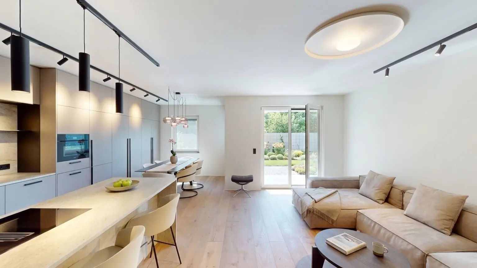 Designer Doppelhaushälfte mit Garten & Dachterrasse
