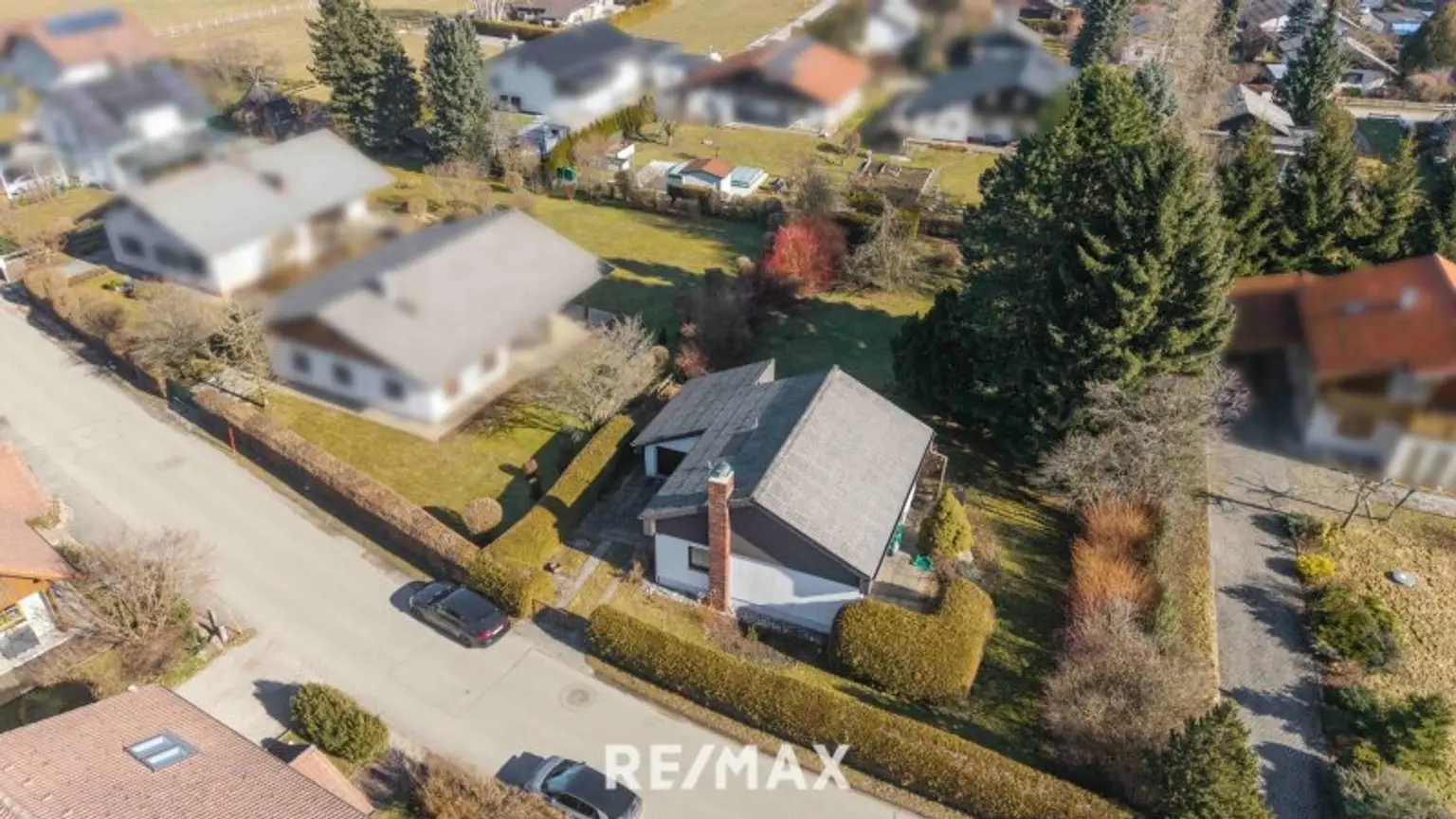 Drohnenansicht Grundstück