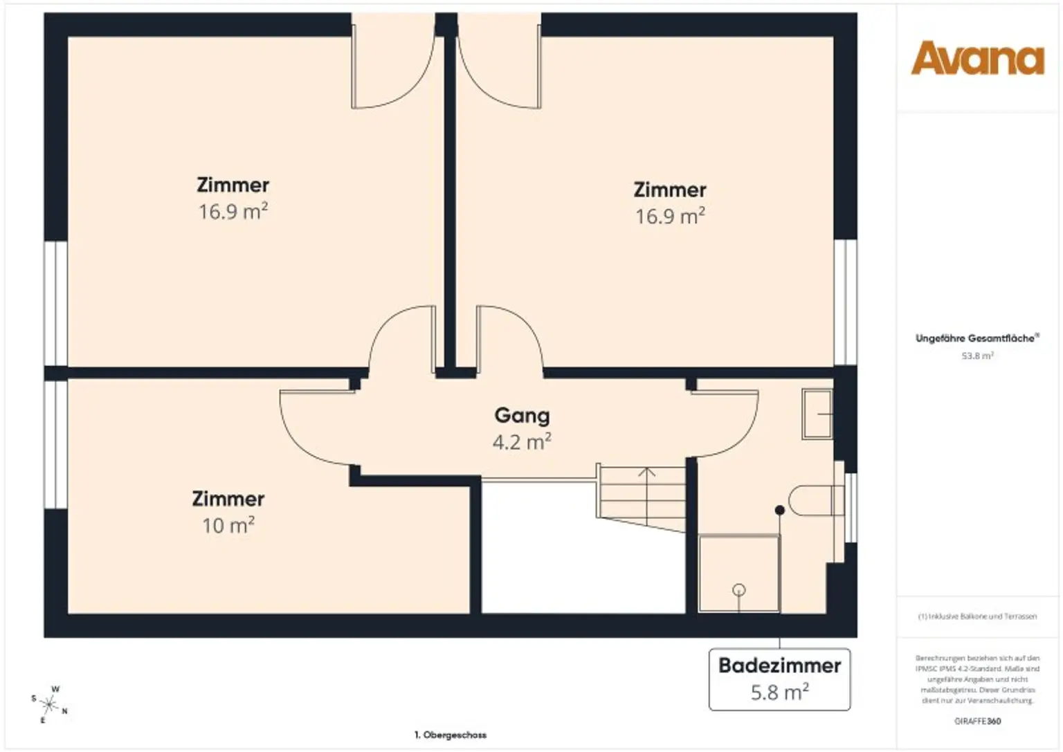 Grundriss Dachgeschoss