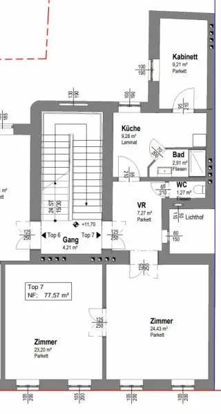 ***NEU*** Gepflegte 3 Zimmer Wohnung in repräsentativem Stilaltbau! in TOP-Lage!!