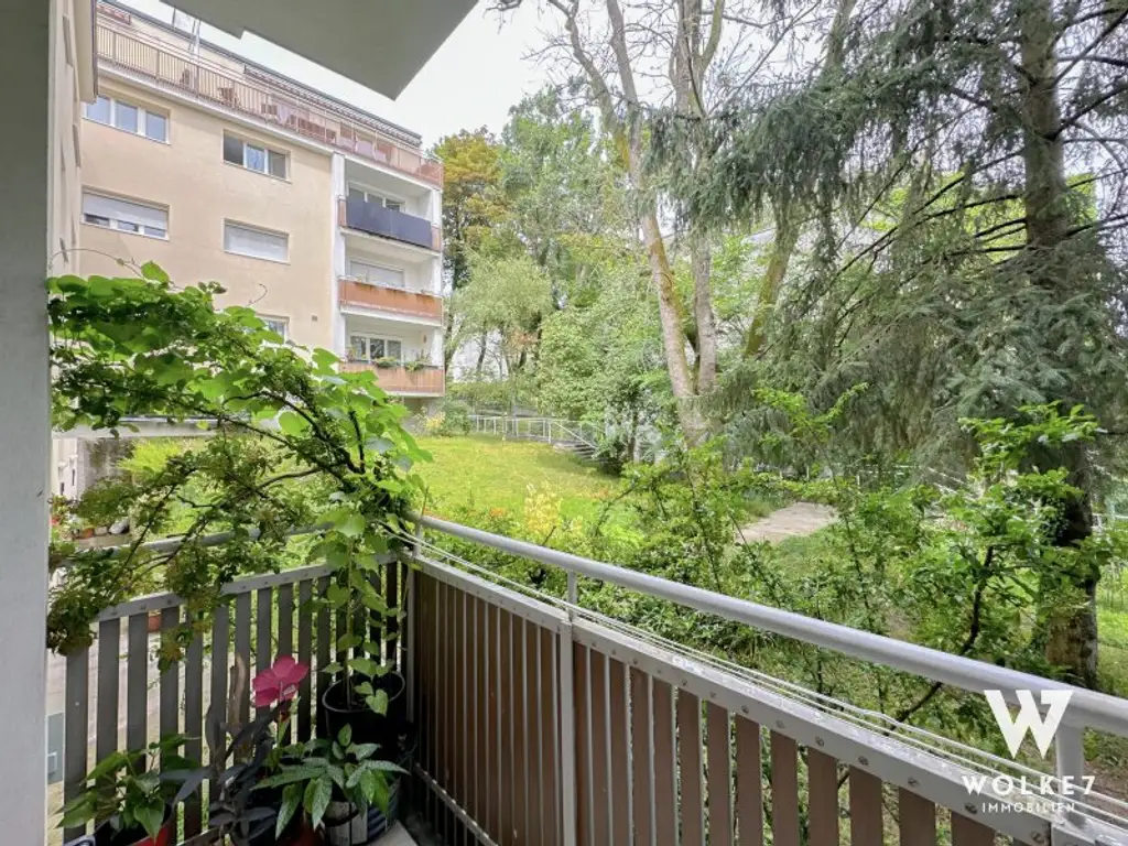Helle 2-Zimmer-Wohnung mit Ost-Loggia und Gartenblick | 2024 saniert