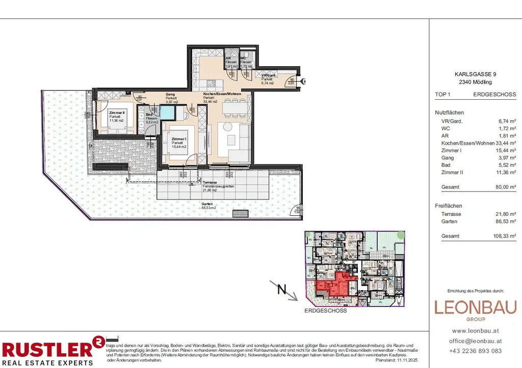 "Wohnhaus Karl 9" - Extravagante Eigentumswohnungen in Mödling