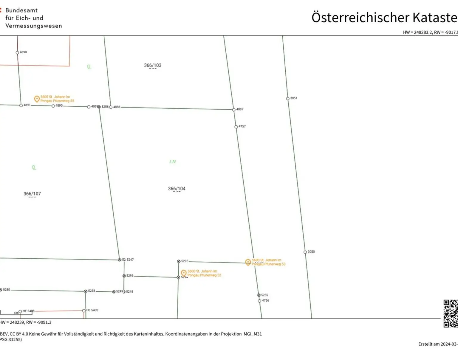 Ebenes Baugrundstück in Sankt Johann im Pongau, Ortsteil Maschl