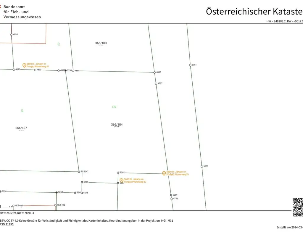 Ebenes Baugrundstück in Sankt Johann im Pongau, Ortsteil Maschl