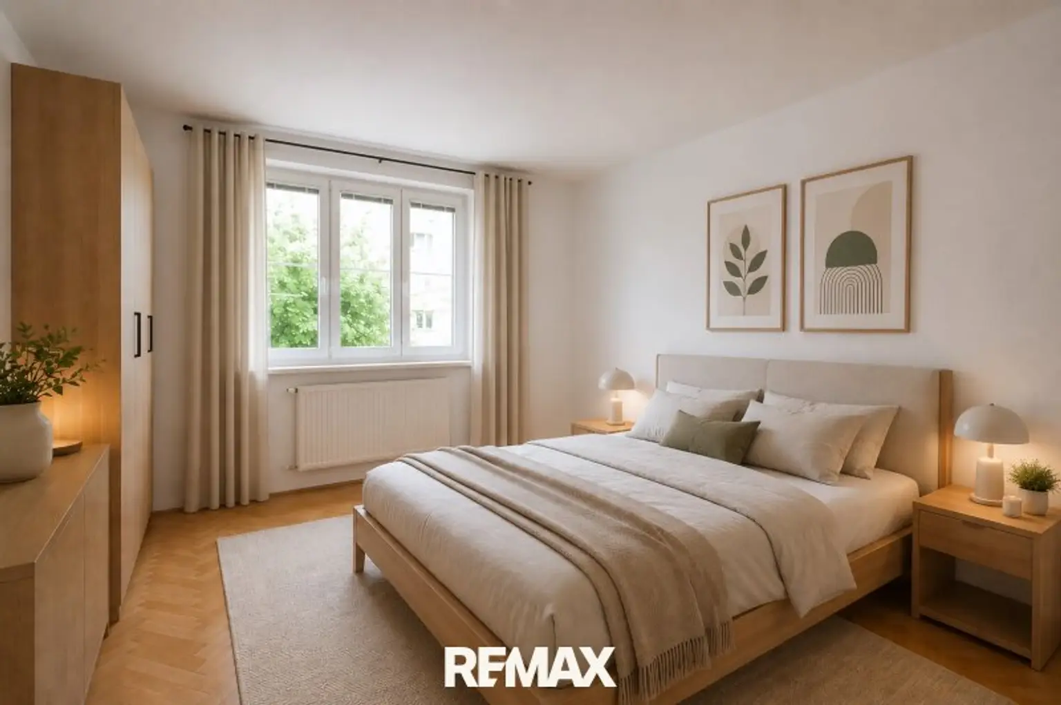 Schlafzimmer (virtuell eingerichtet)