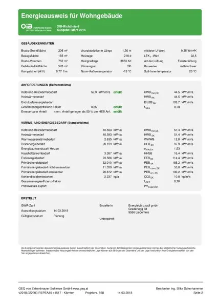 Feldkirchen Stadt - BJ 2018  ein Familien Haus 170 m² mit Garten und Carport mit 590 m² Grund– nähe medQuartier-Ärztehaus, HAK & BH Feldkirchen