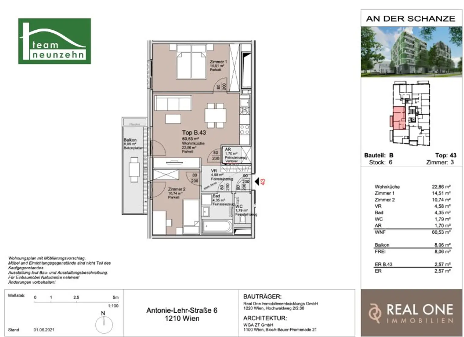 „An der Schanze“ – Exklusives Wohnen im Donaufeld