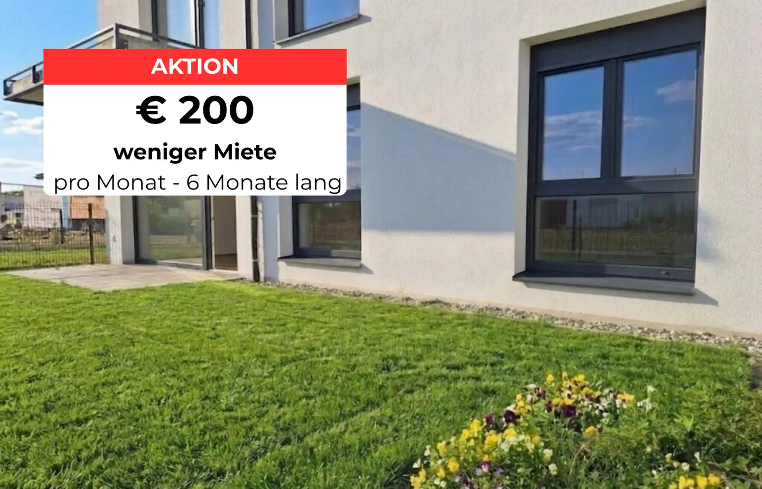 73 m² Wohntraum mit ca. 43 m² eigenem Garten und Terrasse