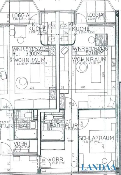 Traumhafte Loggia-Wohnung in Salzburgs TOPLAGE - 52m2, 2 Zimmer, gepflegt, mit Lift!