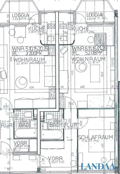 Traumhafte Loggia-Wohnung in Salzburgs TOPLAGE - 52m2, 2 Zimmer, gepflegt, mit Lift!