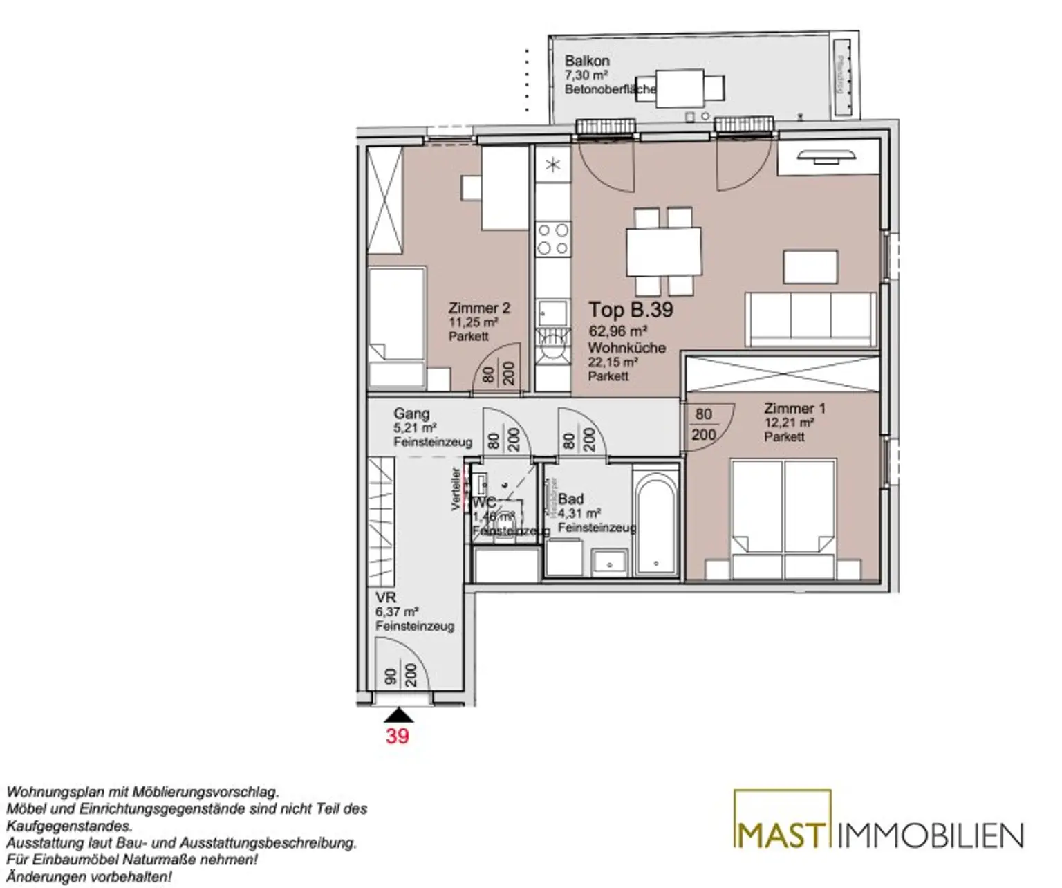 *Ende 2026* Provisionsfreie 3-Zimmer Wohnung unweit der Alten Donau!