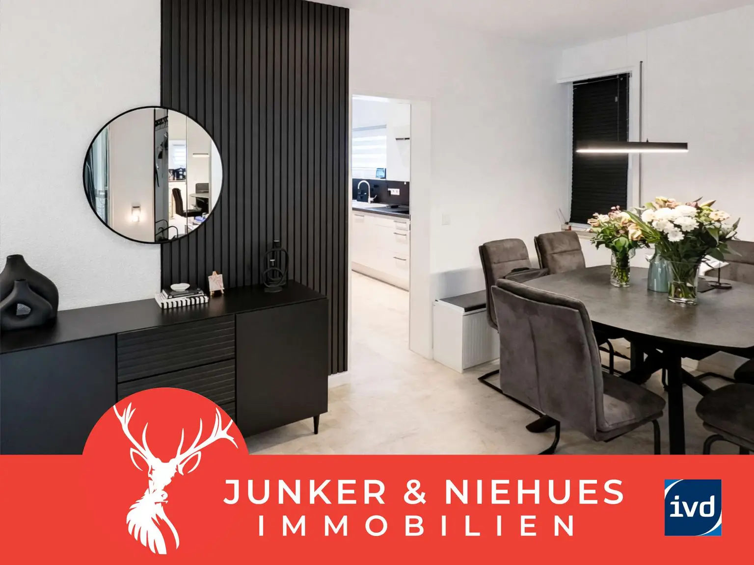 Stilvoll wohnen in Bielefeld – kernsanierte 3-Zimmer-Erdgeschosswohnung mit Terrasse