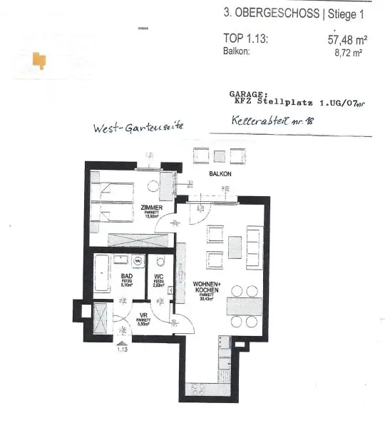 Tolle Neubauwohnung in Toplage mit Freifläche und Garage!