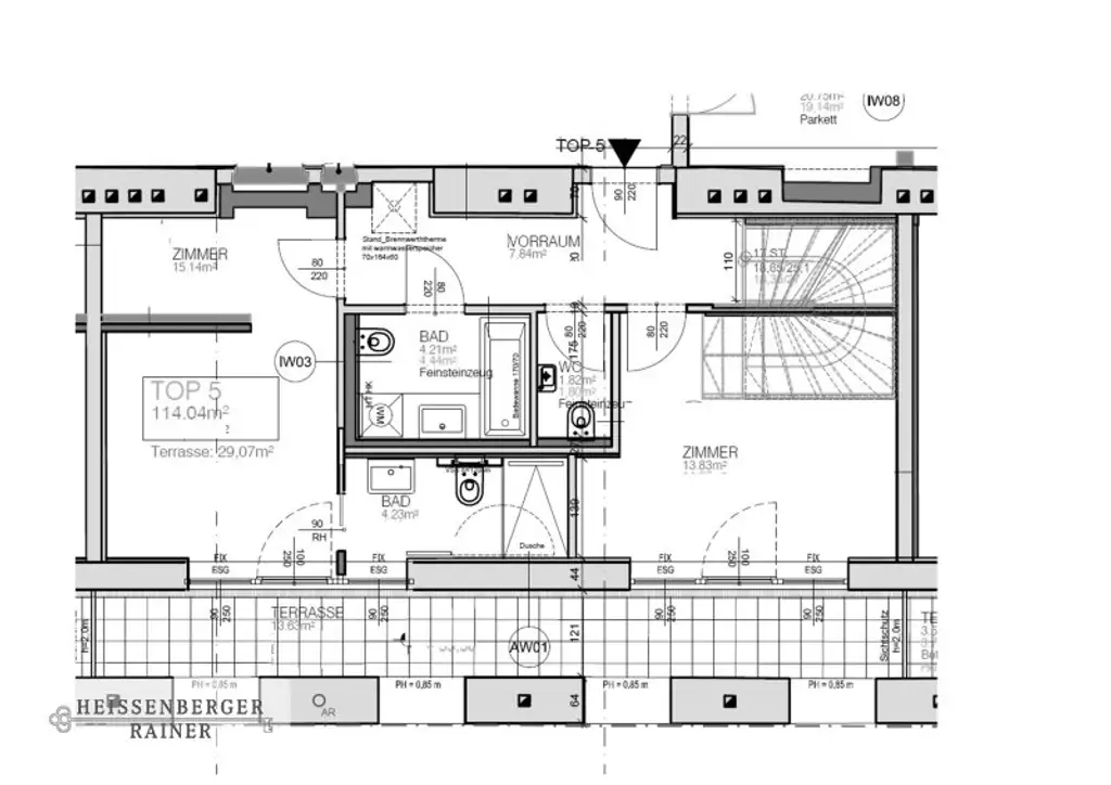 HOCHWERTIG, GROSSZÜGIG, SONNIG /// herrliche Dachterrassenwohnung /// Jacquingasse