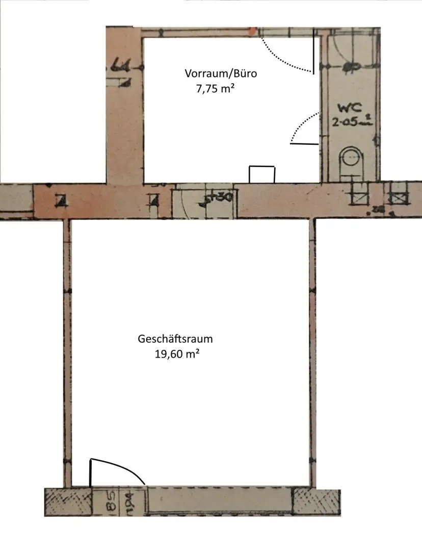 03. Gewerbeobjekt 1040 Wien - Grundriss