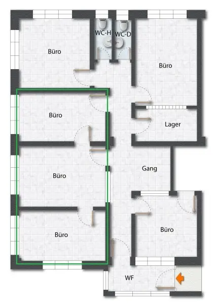 Grundriss Nutzfläche