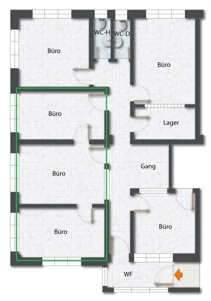 Grundriss Nutzfläche